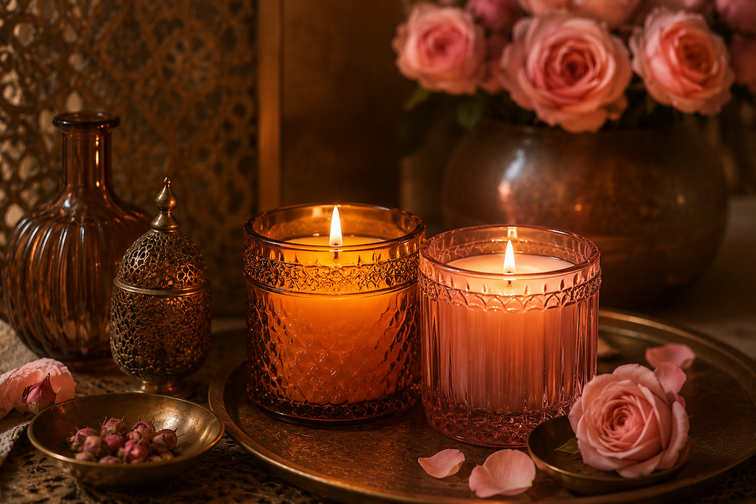 Bougie Médina — Ambre & Rose